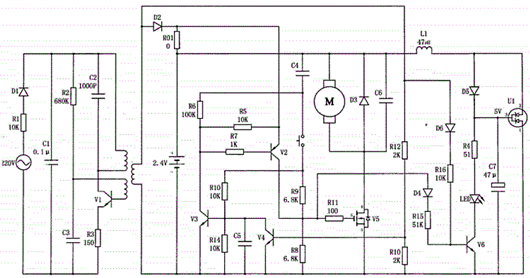 電動(dòng)剃須刀電路